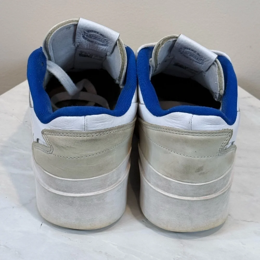 🔥 Adidas Women’s Originals Court Platform White Blue Sneakers Size 8 EUC🔥